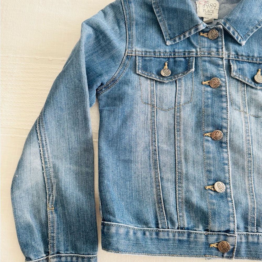 Children’s Place Girls Jean Jacket - Picture 4 of 6